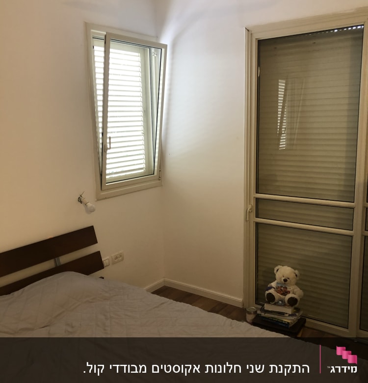 חלון ודלת אלומיניום עם תריסים